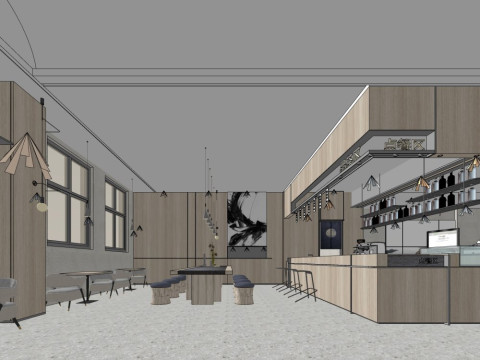 Caff&egrave; Modello 3D