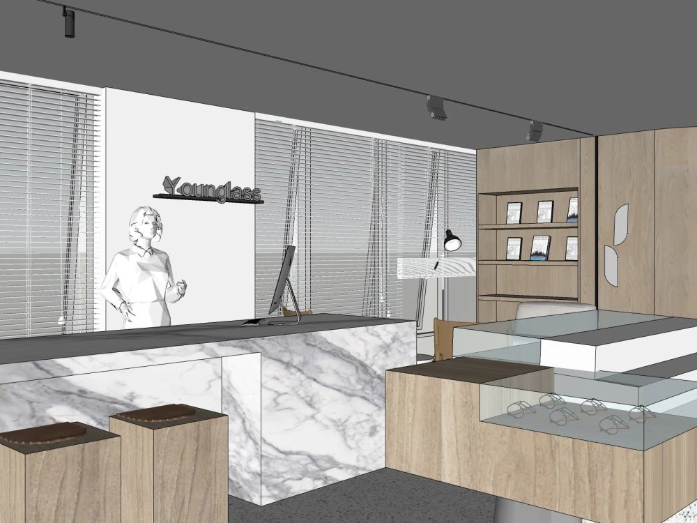 Eyewear store 3D Model .c4d .max .obj .3ds .fbx .stl .blend 