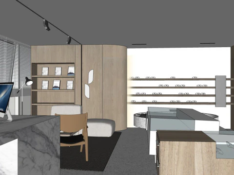 Eyewear store 3D Model