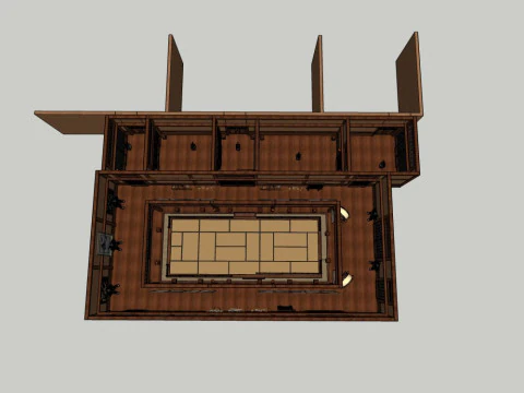 Japanese-style Museum 3D Model