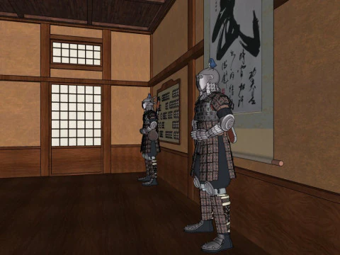 Japanese-style Museum 3D Model
