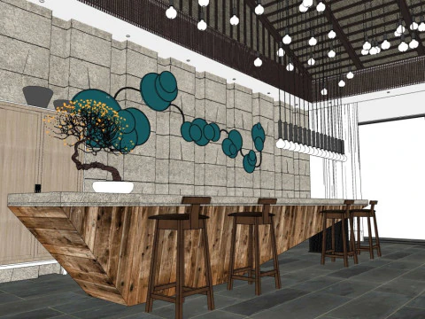 Hotel lobby 3D Model