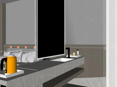 Hotel room 3D Model