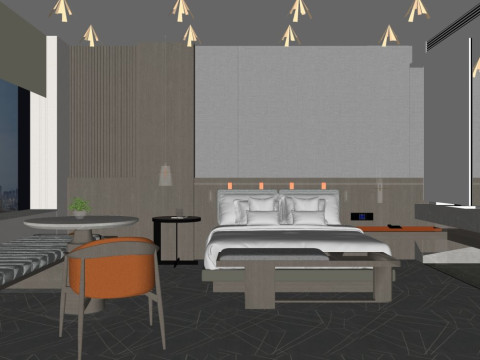 Hotel room 3D Model