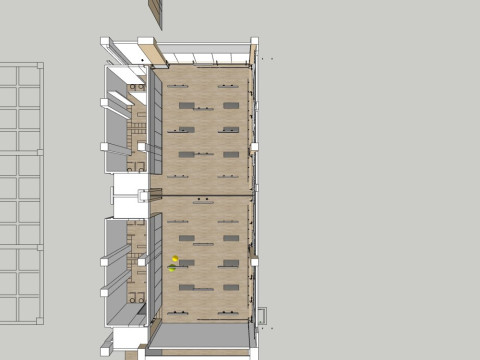 舞蹈教室内部 3D 模型