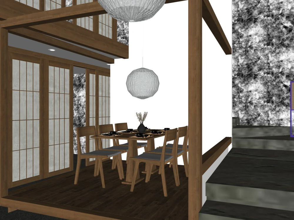 Japanese restaurant 3D Model .c4d .max .obj .3ds .fbx .stl .blend 