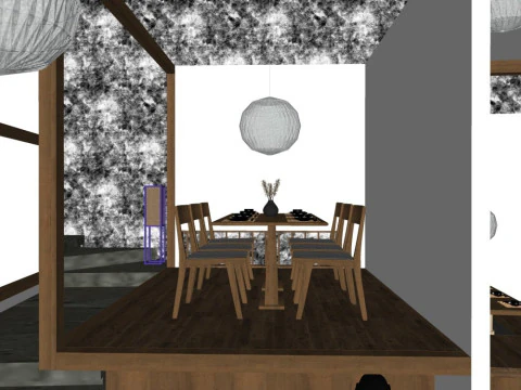 Japanese restaurant 3D Model