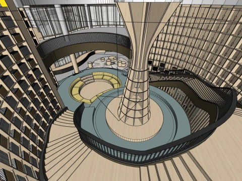 독서 장소 3D 모델