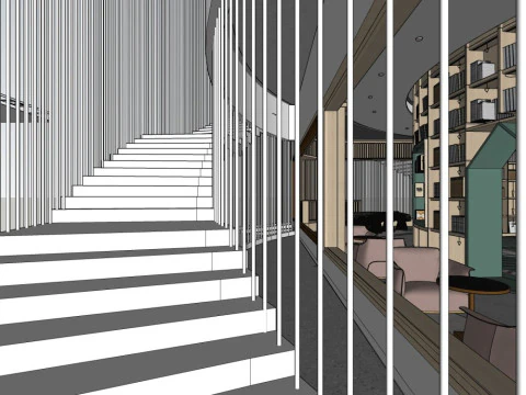 독서 장소 3D 모델