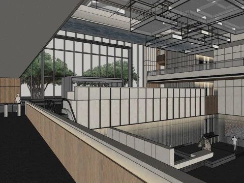 Lobby interior 3D Model