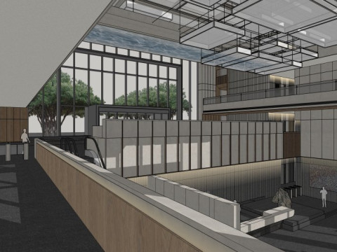 大堂内饰 3D 模型