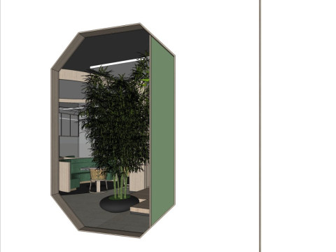 Restaurant interior design 3D Model