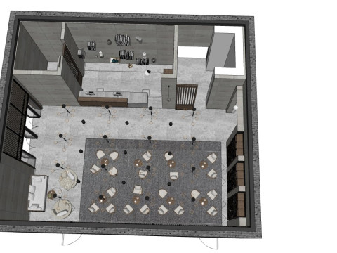 Hotel lobby 3D Model