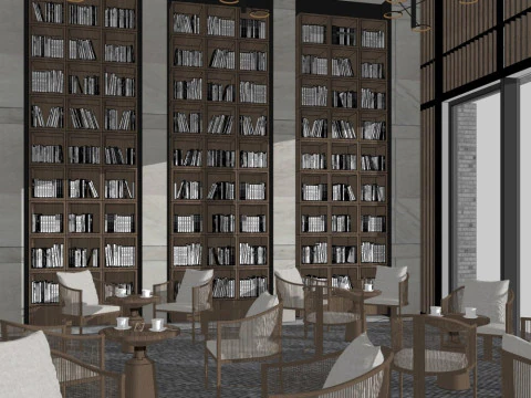 Hotel lobby 3D Model