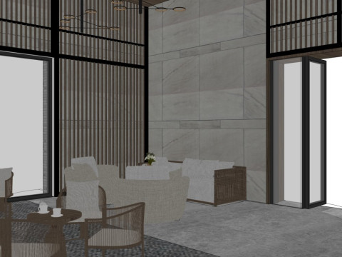 Hotel lobby 3D Model