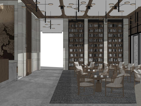 Hotel lobby 3D Model