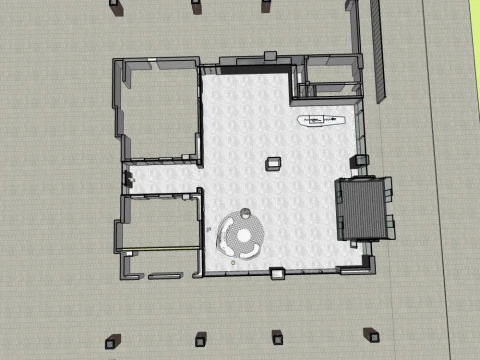 Office building lobby 3D Model