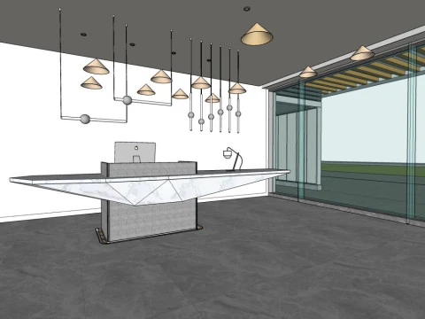 Office building lobby 3D Model
