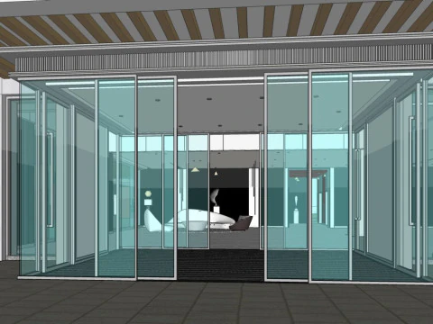 Office building lobby 3D Model