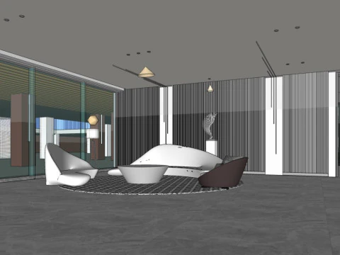 Office building lobby 3D Model