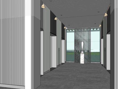 Office building lobby 3D Model