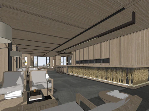 Tea Lounge 3D Model