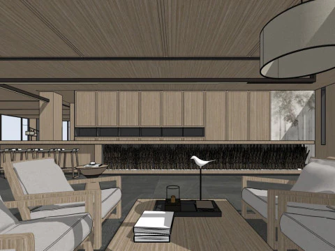 Tea Lounge 3D Model