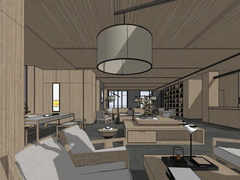 Tea Lounge 3D Model