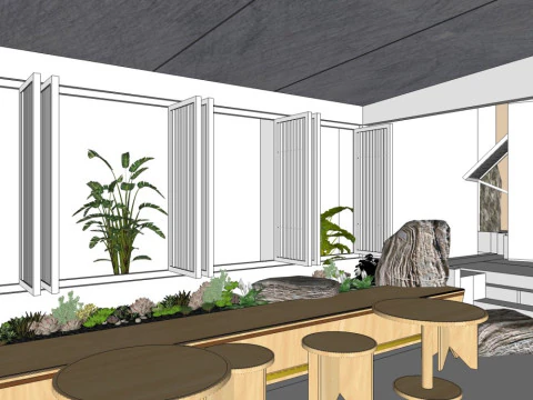 Company lounge 3D Model