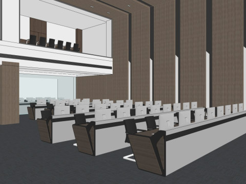 指挥中心 3D 模型