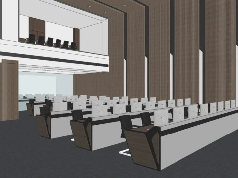 Command center 3D Model