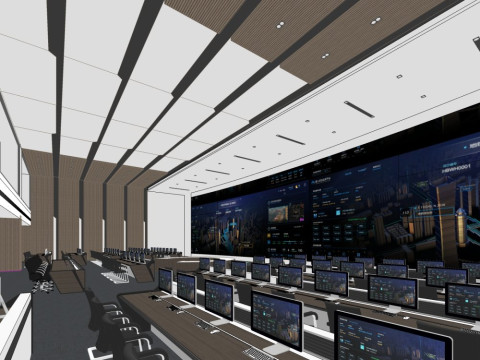 指挥中心 3D 模型