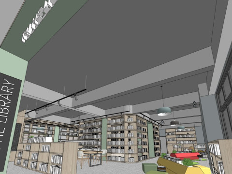 किताबों की दुकान 3D मॉडल