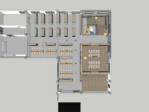 किताबों की दुकान 3D मॉडल