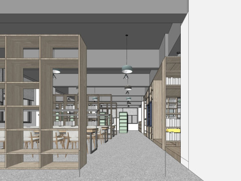 किताबों की दुकान 3D मॉडल