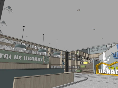 Livraria Modelo 3D