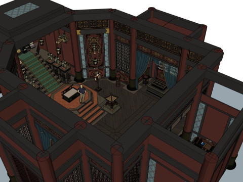Chinese palace 3D Model