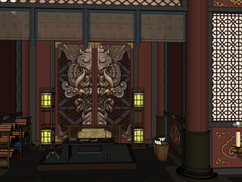 Chinese palace 3D Model