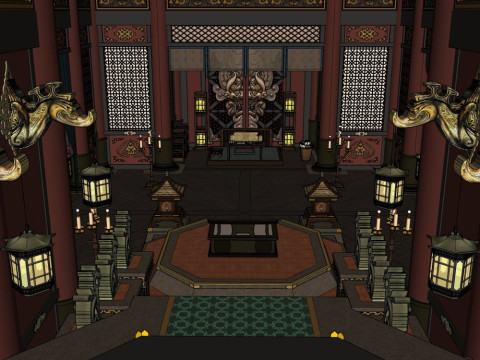Chinese palace 3D Model