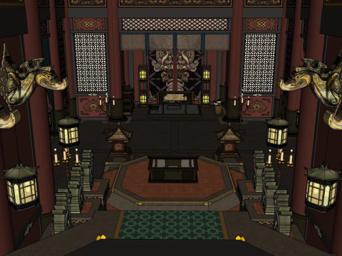 Chinese palace 3D Model