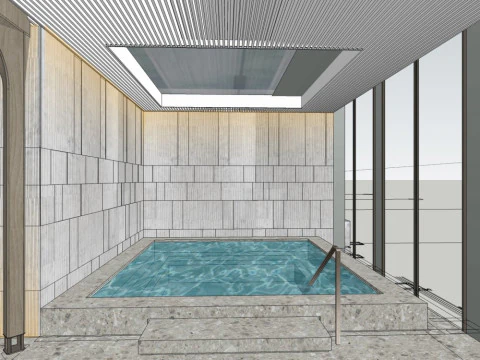 Piscina Modello 3D