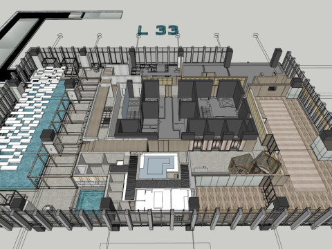 Y&uuml;zme havuzu 3D Model