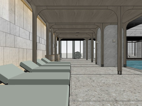 Y&uuml;zme havuzu 3D Model