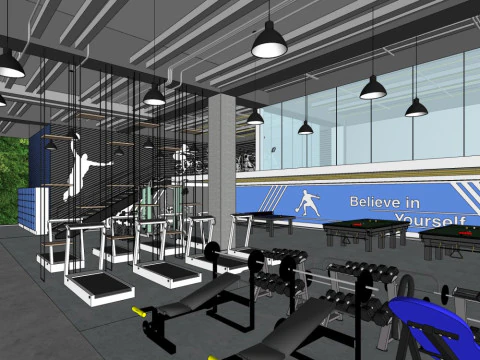 Gym 3D Model