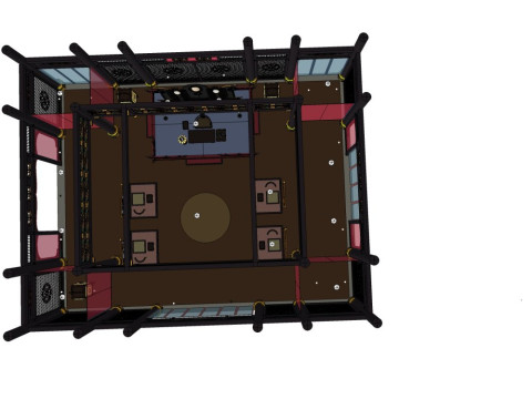 汉唐房间布局 3D 模型