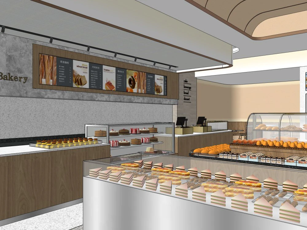 Bakery Design 3D Model .c4d .max .obj .3ds .fbx .stl .blend 