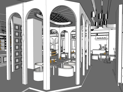 Beer bar 3D Model