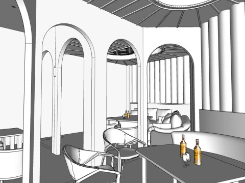 Beer bar 3D Model