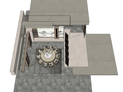 Ristorante Modello 3D