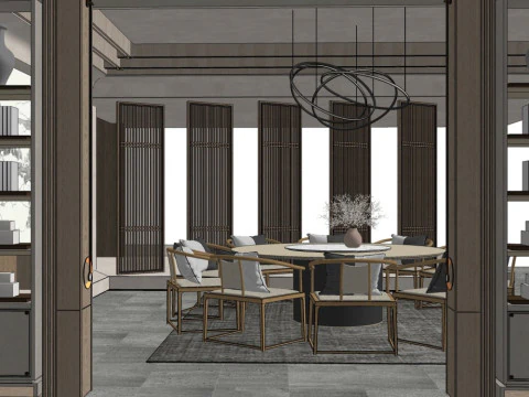 Ristorante Modello 3D
